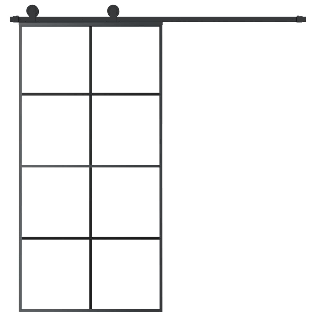 Schiebetür Mit Beschlag 102,5X205 Cm Esg-Glas & Aluminium