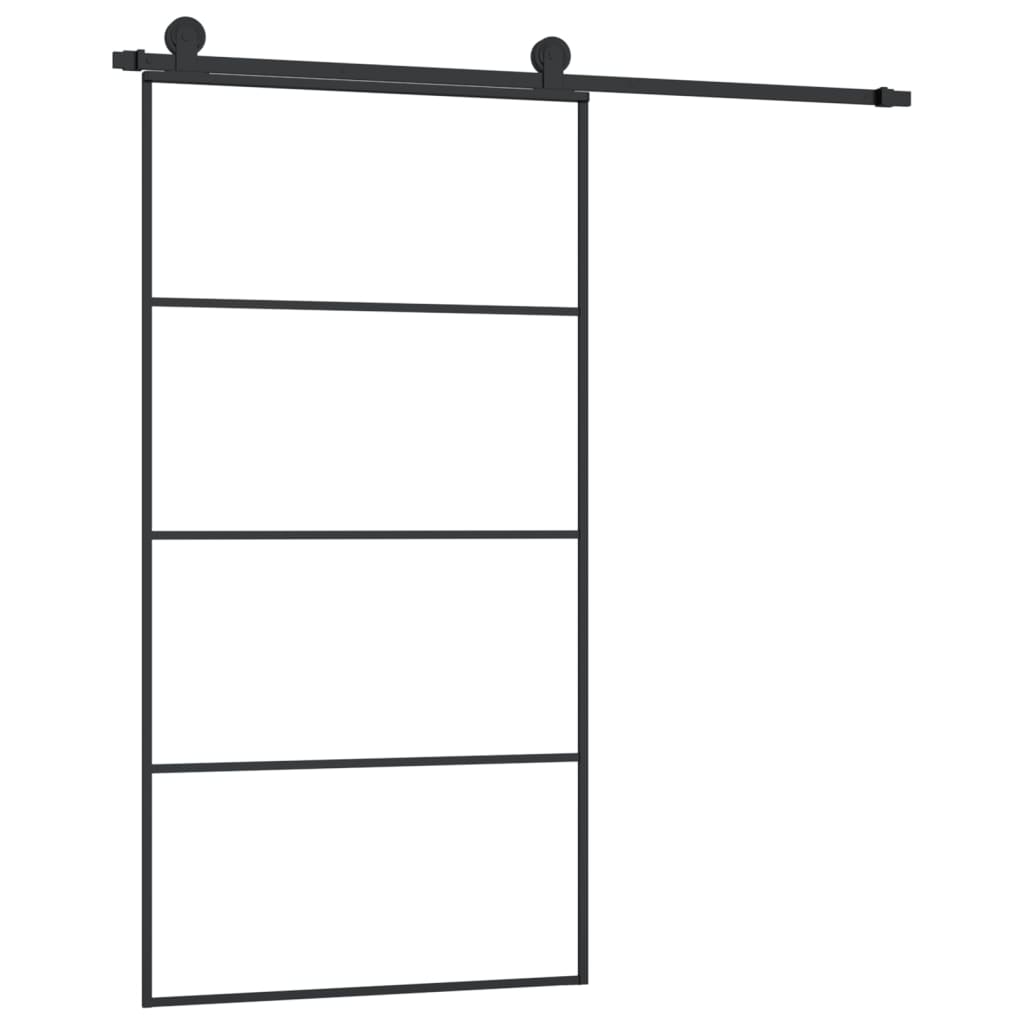 Schiebetür Mit Beschlag 102,5X205 Cm Esg-Glas & Aluminium
