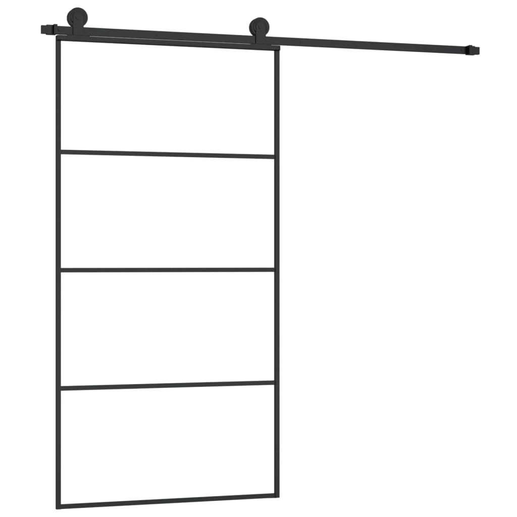 Schiebetür Mit Beschlag 102,5X205 Cm Esg-Glas & Aluminium
