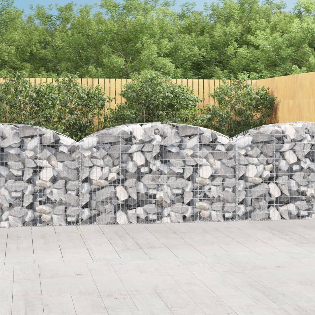 Gabione Mit Hochbogen Verzinktes Eisen