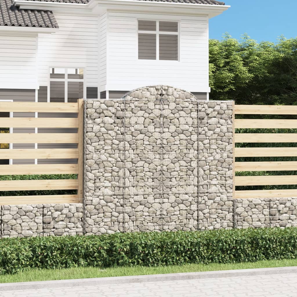 Gabione Mit Hochbogen Verzinktes Eisen
