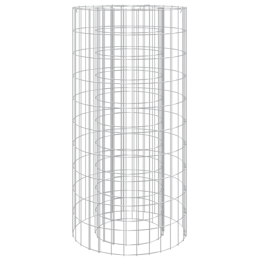 Gabionen-Feuerstelle Ø 50 Cm Verzinktes Eisen