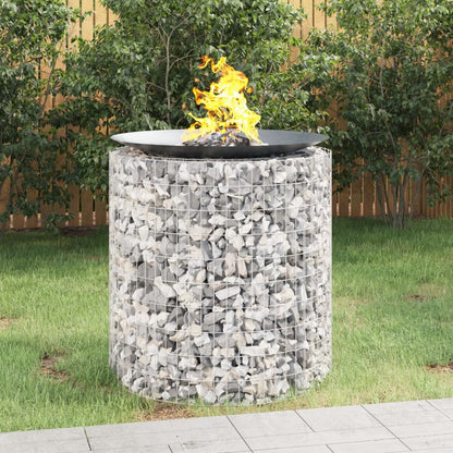 Gabionen-Feuerstelle Ø 50 Cm Verzinktes Eisen