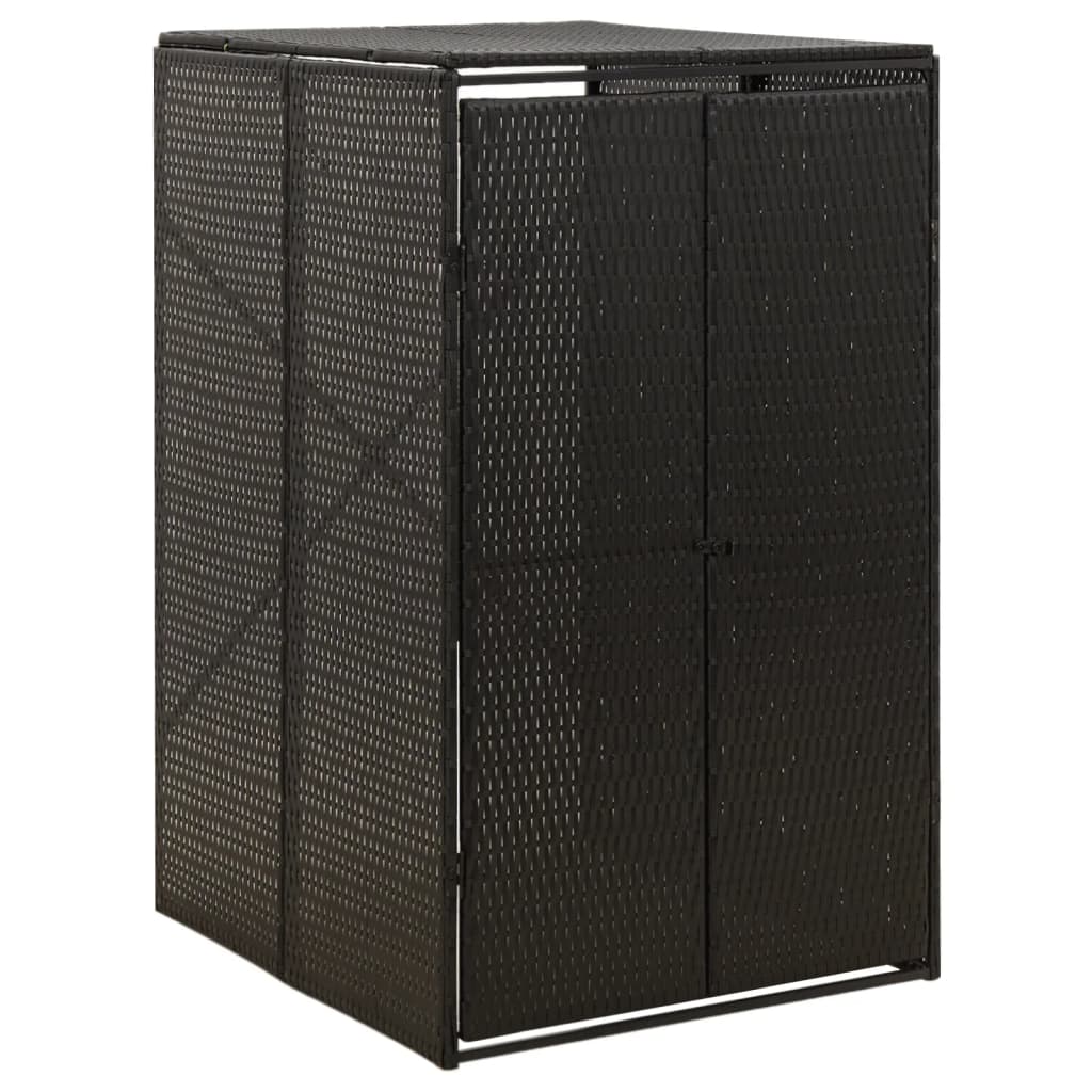 Mülltonnenbox Für 3 Tonnen 207X80X117 Cm Poly Rattan