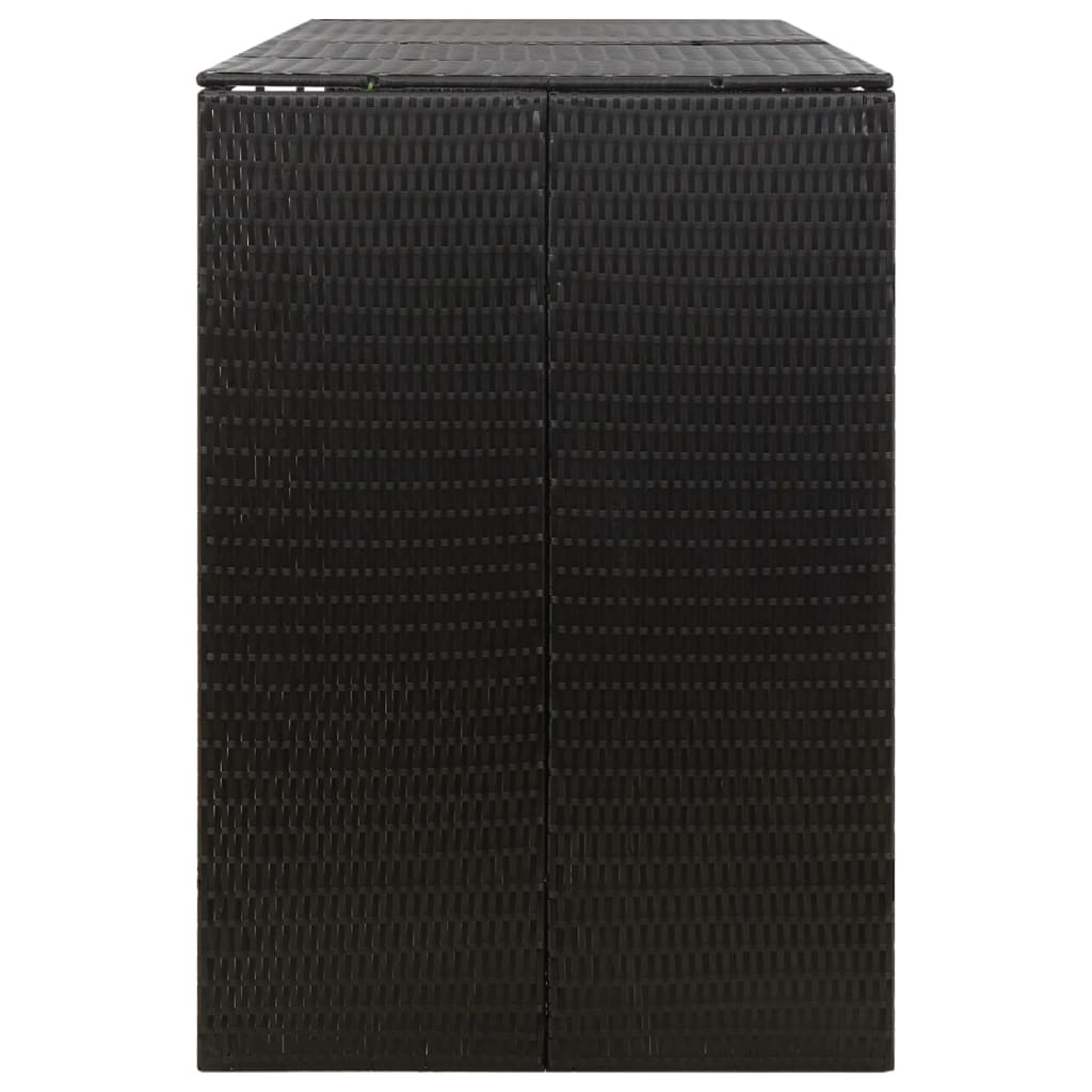 Mülltonnenbox Für 3 Tonnen 207X80X117 Cm Poly Rattan
