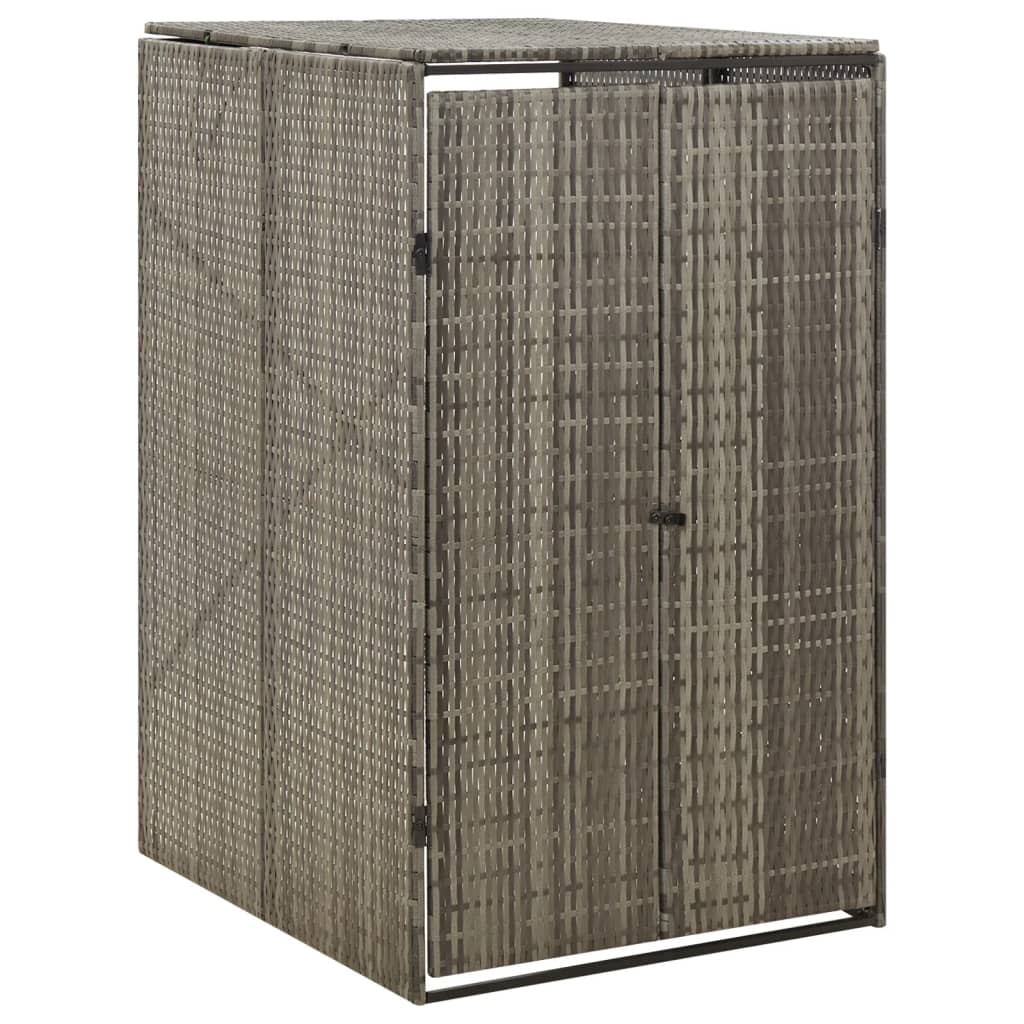 Mülltonnenbox Für 3 Tonnen 207X80X117 Cm Poly Rattan