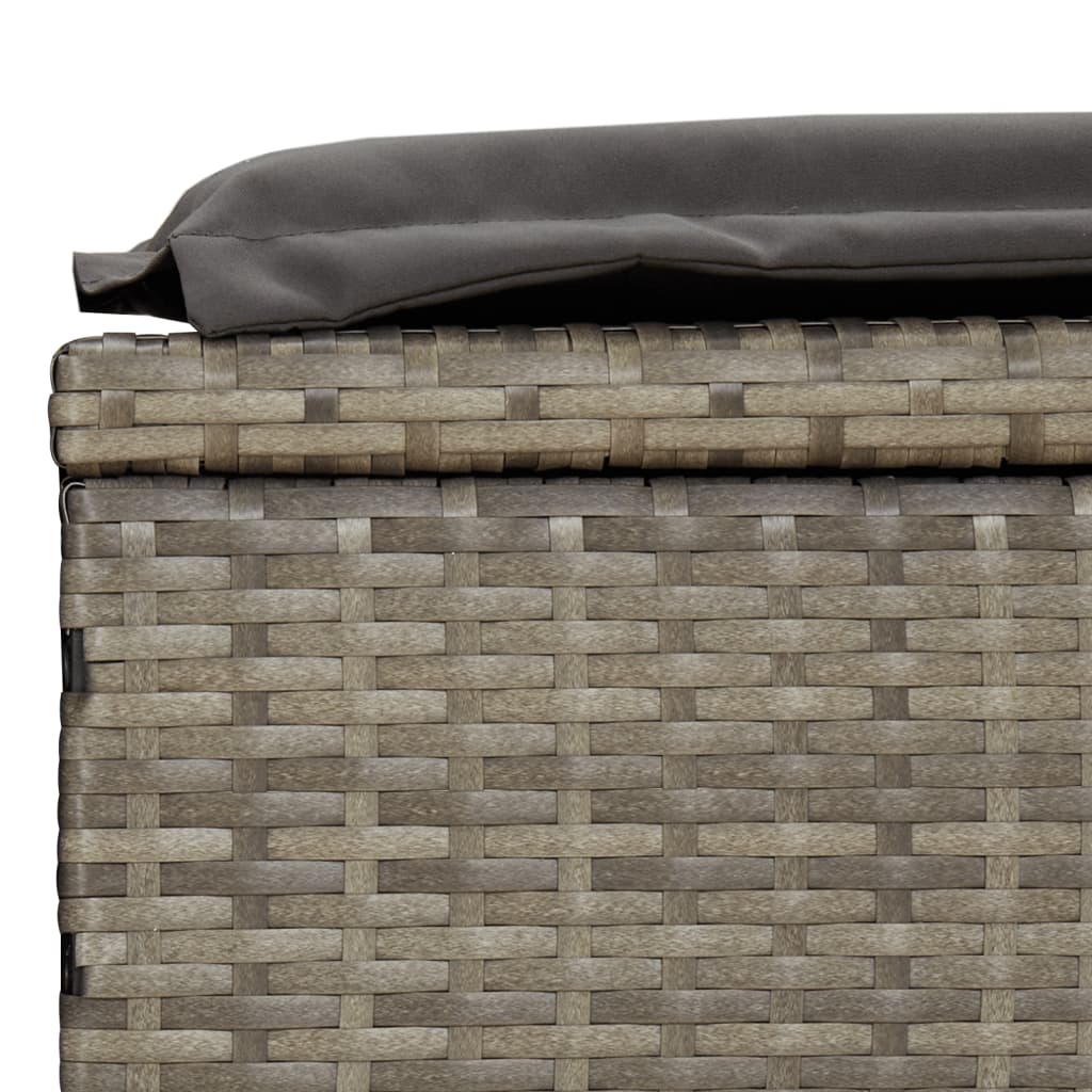 Sonnenliege 1 Stk. Mit Auflage 201X55X62 Cm Poly Rattan