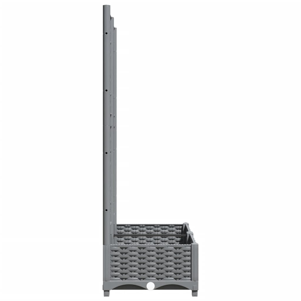 Pflanzkübel Mit Rankgitter 80X40X121,5 Cm Pp