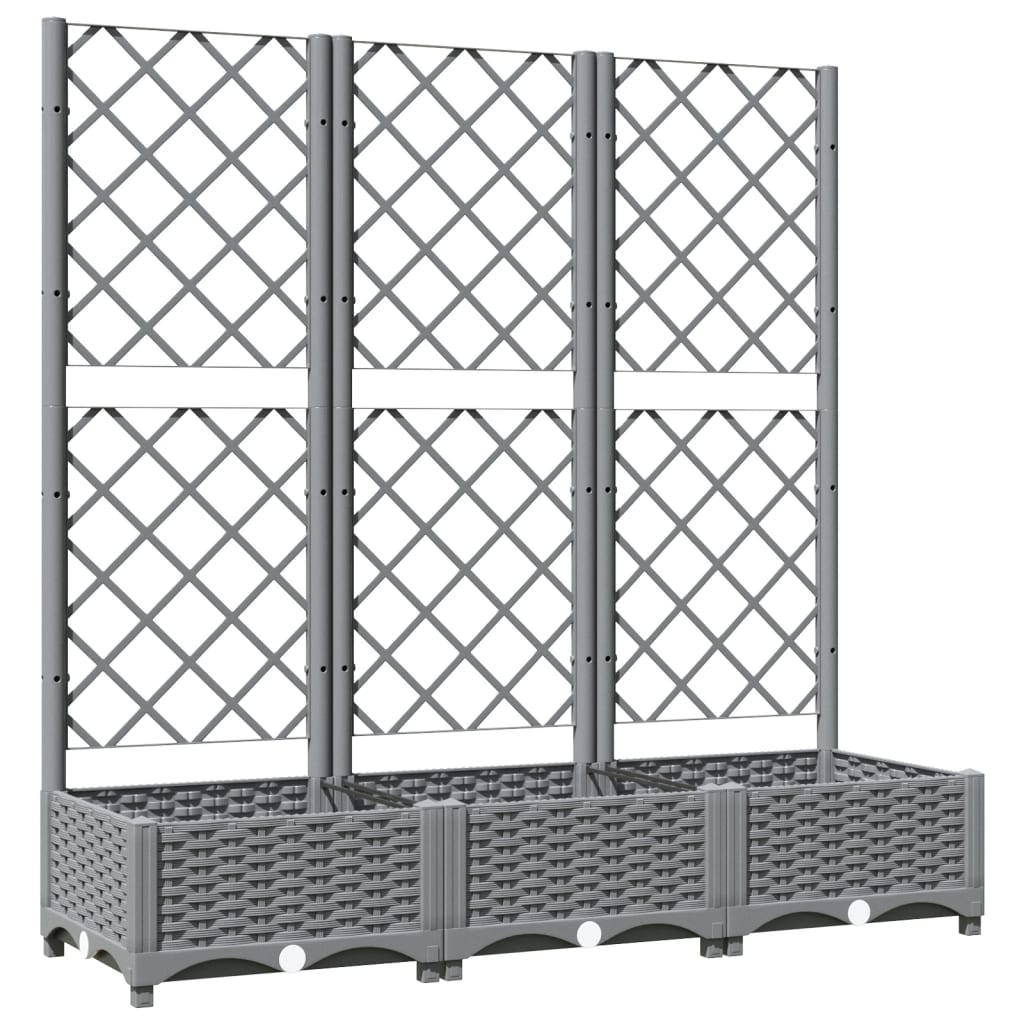 Pflanzkübel Mit Rankgitter 120X40X121,5 Cm Pp