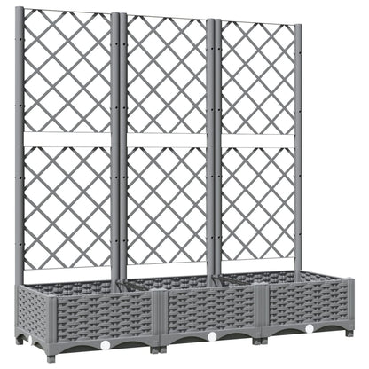 Pflanzkübel Mit Rankgitter 120X40X121,5 Cm Pp