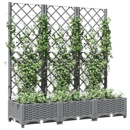 Pflanzkübel Mit Rankgitter 120X40X121,5 Cm Pp
