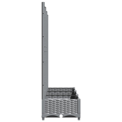 Pflanzkübel Mit Rankgitter 120X40X121,5 Cm Pp