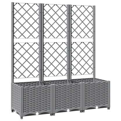 Pflanzkübel Mit Rankgitter 120X40X136 Cm Pp