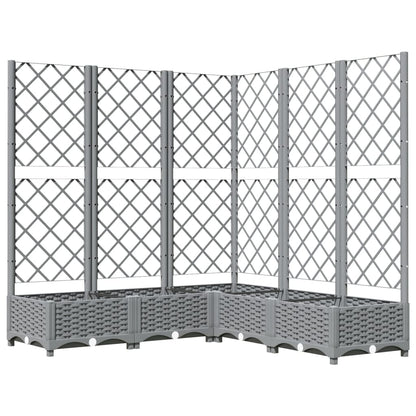 Pflanzkübel Mit Rankgitter 120X120X121,5 Cm Pp