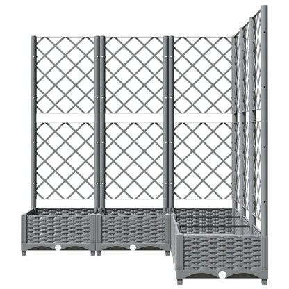 Pflanzkübel Mit Rankgitter 120X120X121,5 Cm Pp