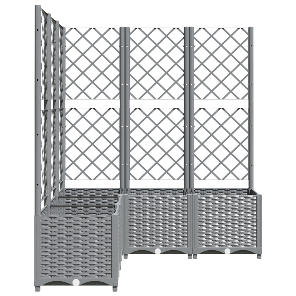 Pflanzkübel Mit Rankgitter 120X120X136 Cm Pp
