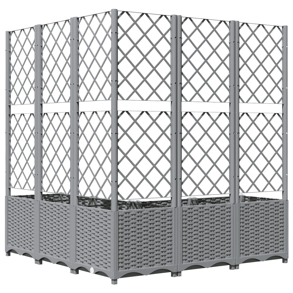 Pflanzkübel Mit Rankgitter 120X120X136 Cm Pp