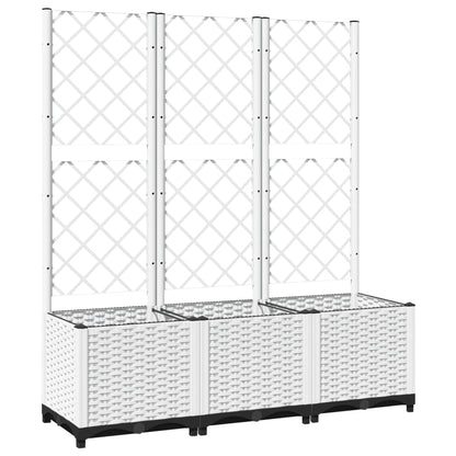 Pflanzkübel Mit Rankgitter 120X40X136 Cm Pp