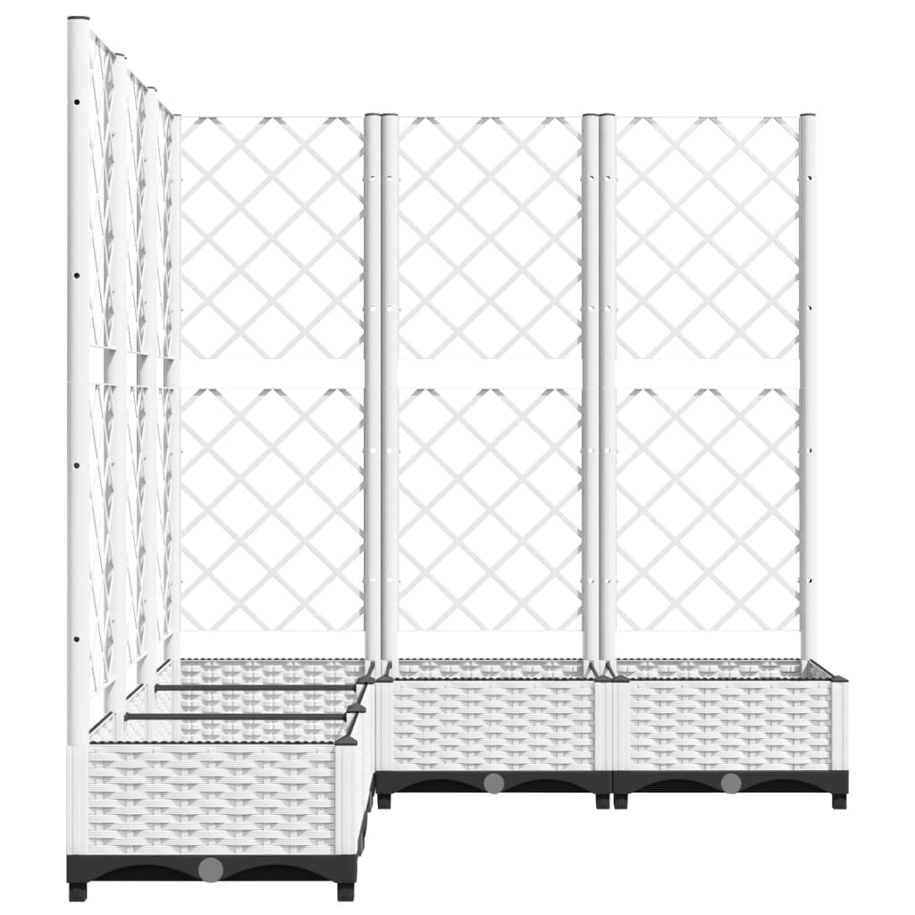 Pflanzkübel Mit Rankgitter 120X120X121,5 Cm Pp