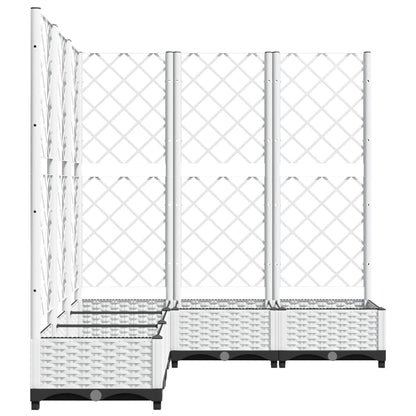 Pflanzkübel Mit Rankgitter 120X120X121,5 Cm Pp