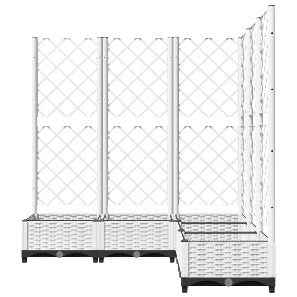 Pflanzkübel Mit Rankgitter 120X120X121,5 Cm Pp
