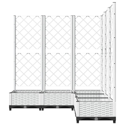 Pflanzkübel Mit Rankgitter 120X120X121,5 Cm Pp