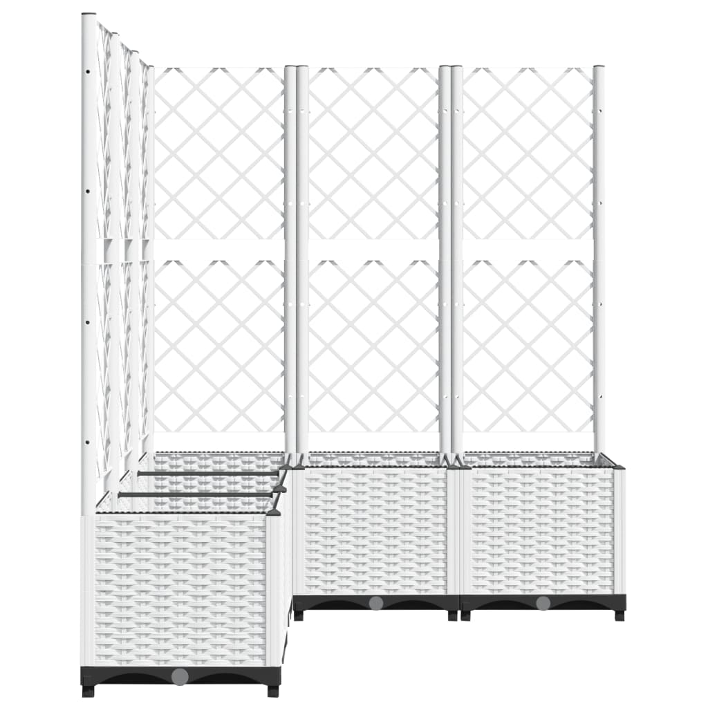 Pflanzkübel Mit Rankgitter 120X120X136 Cm Pp