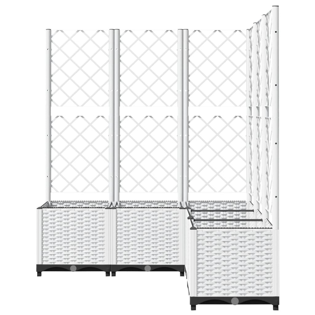 Pflanzkübel Mit Rankgitter 120X120X136 Cm Pp