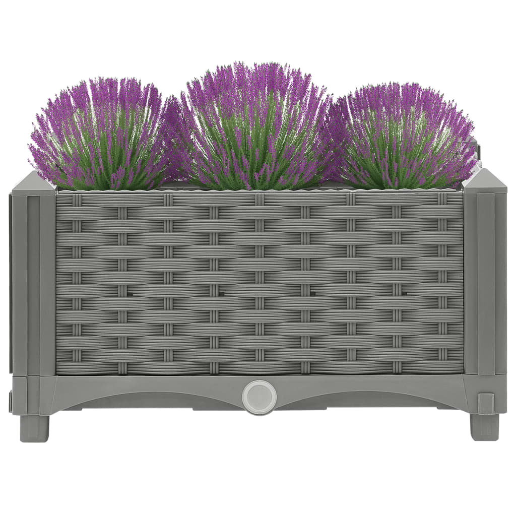 Hochbeet 40X40X23 Cm Polypropylen Hellgrau