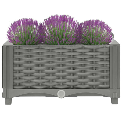 Hochbeet 40X40X23 Cm Polypropylen Hellgrau