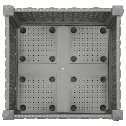 Hochbeet 40X40X23 Cm Polypropylen Hellgrau