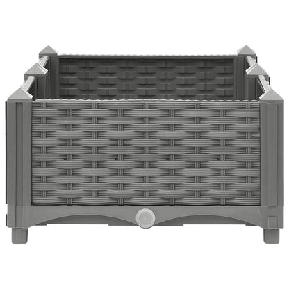 Hochbeet 80X40X23 Cm Polypropylen Hellgrau