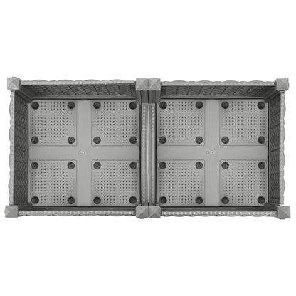 Hochbeet 80X40X23 Cm Polypropylen Hellgrau