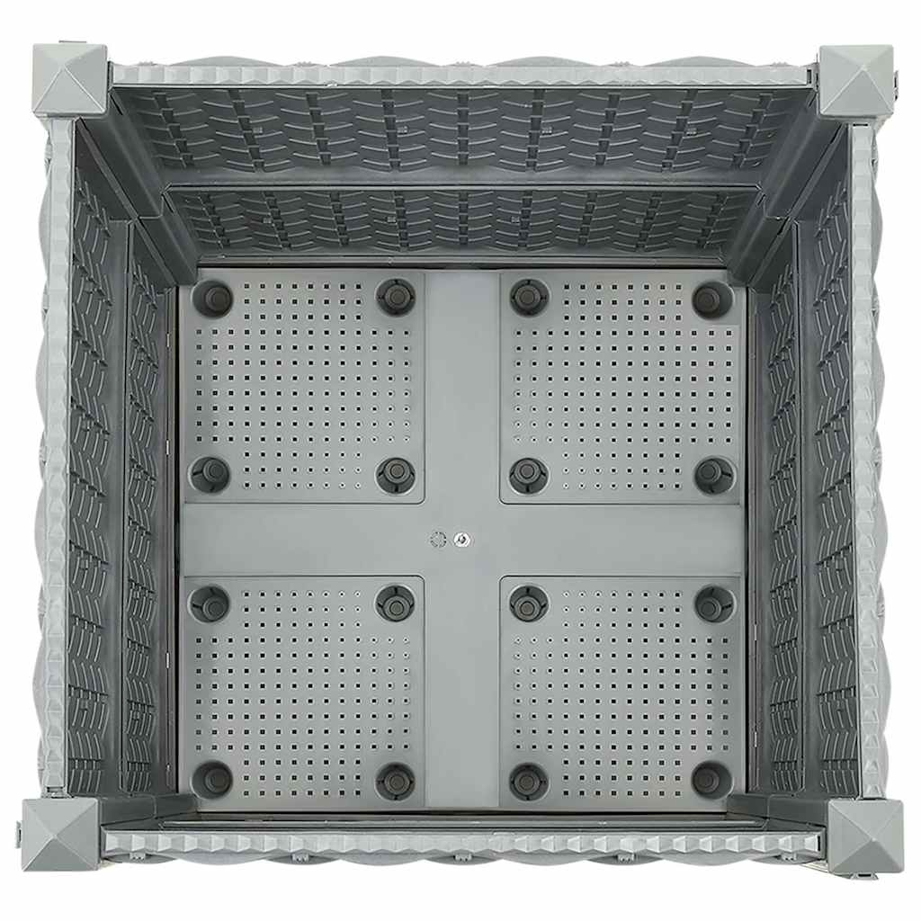 Hochbeet 40X40X38 Cm Polypropylen Hellgrau