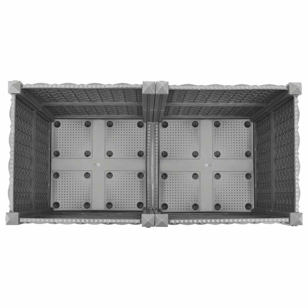 Hochbeet 80X40X38 Cm Polypropylen Hellgrau