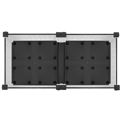 Hochbeet 80X40X23 Cm Polypropylen Weiß