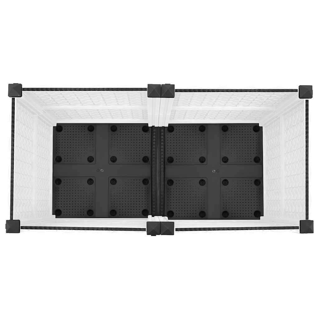 Hochbeet 80X40X38 Cm Polypropylen Weiß