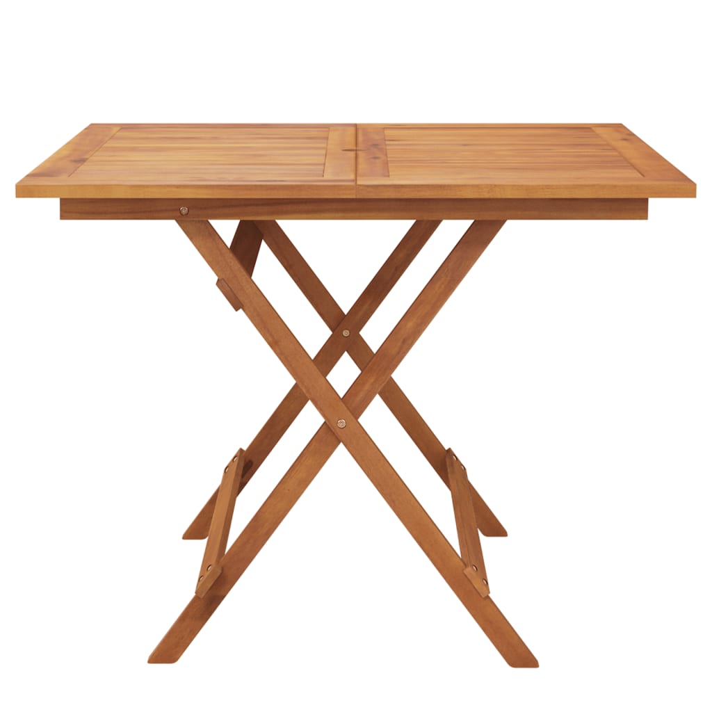 Gartentisch Klappbar 90X90X75 Cm Massivholz Akazie