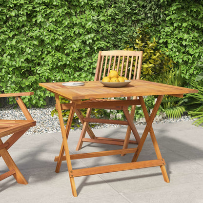 Gartentisch Klappbar 90X90X75 Cm Massivholz Akazie