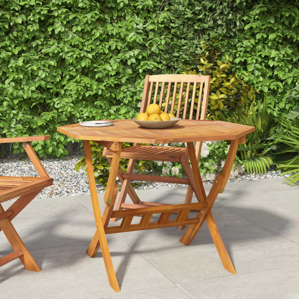 Klappbarer Gartentisch 90X75 Cm Massivholz Akazie
