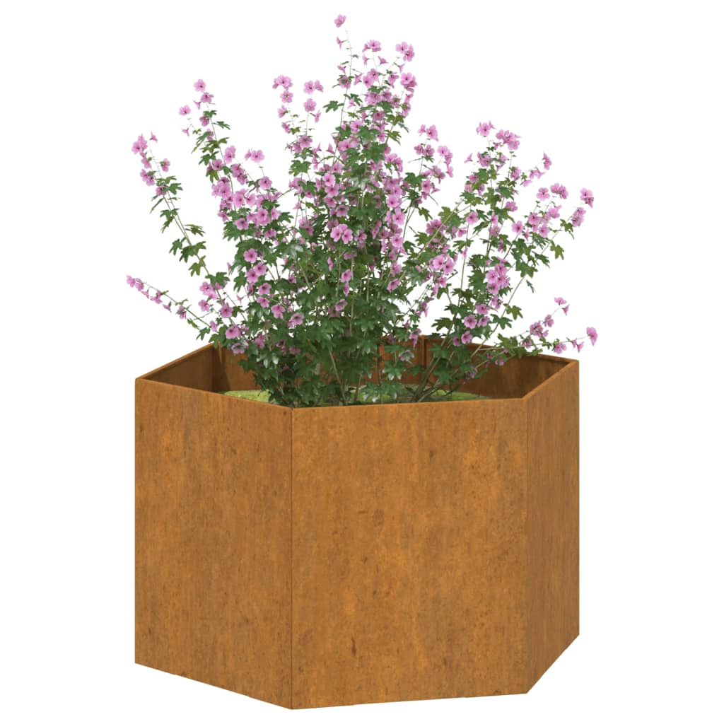 Pflanzkübel Rostig 60X60X45 Cm Cortenstahl