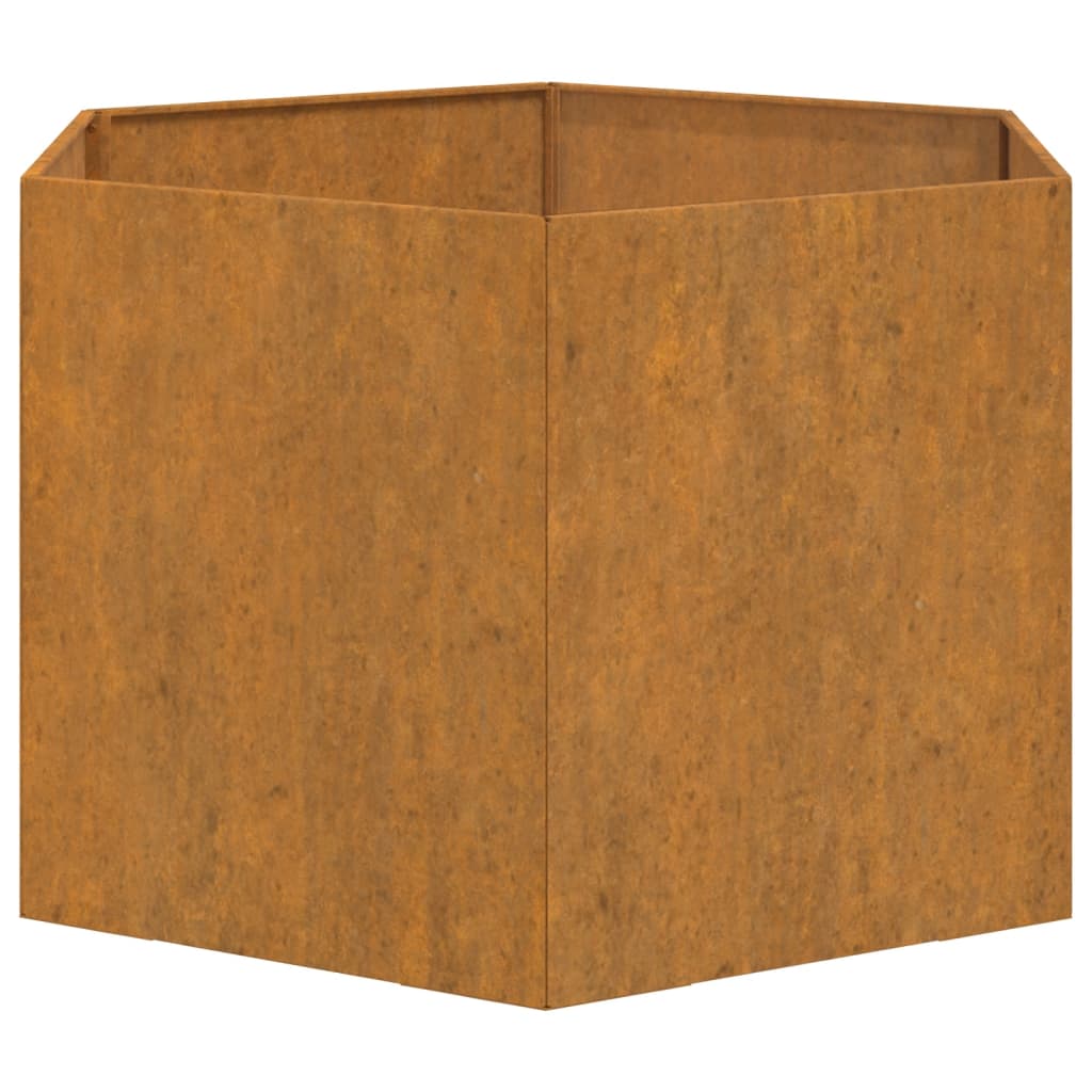 Pflanzkübel Rostig 60X60X45 Cm Cortenstahl