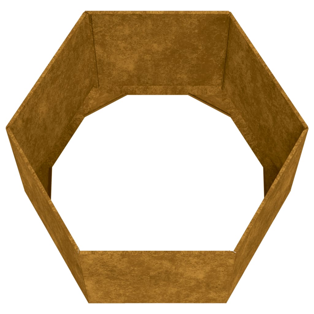 Pflanzkübel Rostig 60X60X45 Cm Cortenstahl