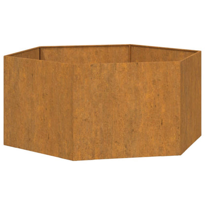 Pflanzkübel Rostig 90X90X45 Cm Cortenstahl