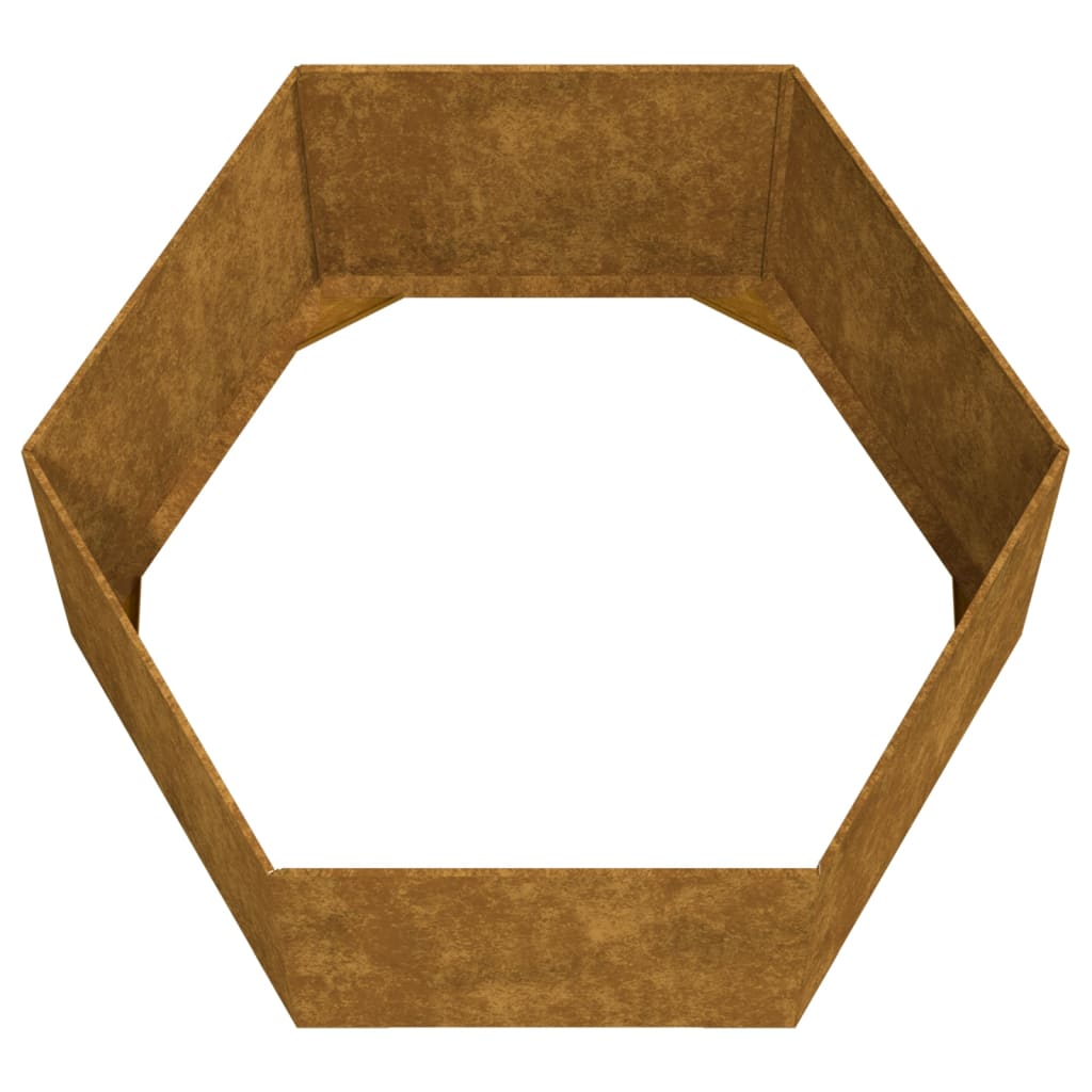 Pflanzkübel Rostig 90X90X45 Cm Cortenstahl