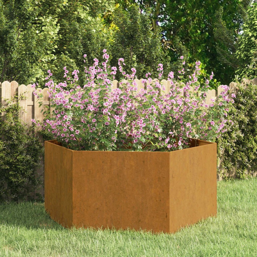 Pflanzkübel Rostig 90X90X45 Cm Cortenstahl