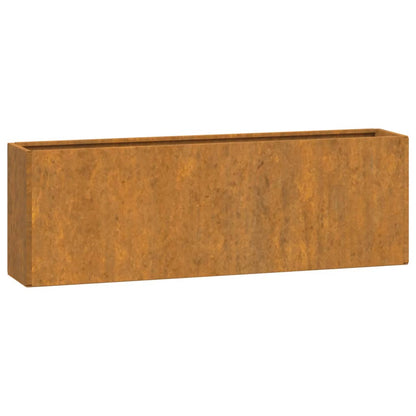 Wand-Pflanzkübel 2 Stk. Rostig Cortenstahl 53X10X17 Cm