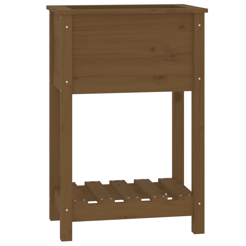 Pflanzkübel Mit Ablage 54X34,5X81 Cm Kiefernholz