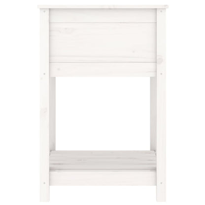 Pflanzkübel Mit Ablage 54X54X81 Cm Massivholz Kiefer