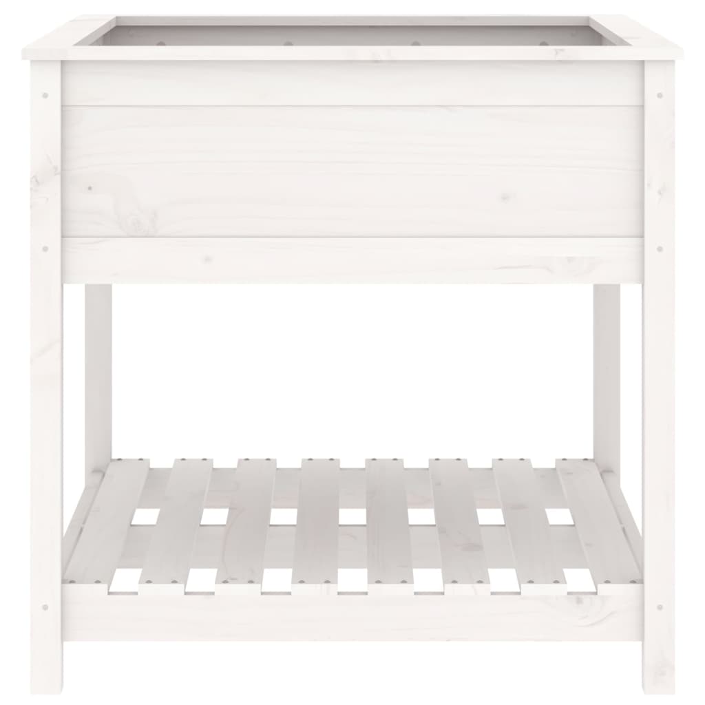 Pflanzkübel Mit Ablage 82,5X82,5X81 Cm Massivholz Kiefer